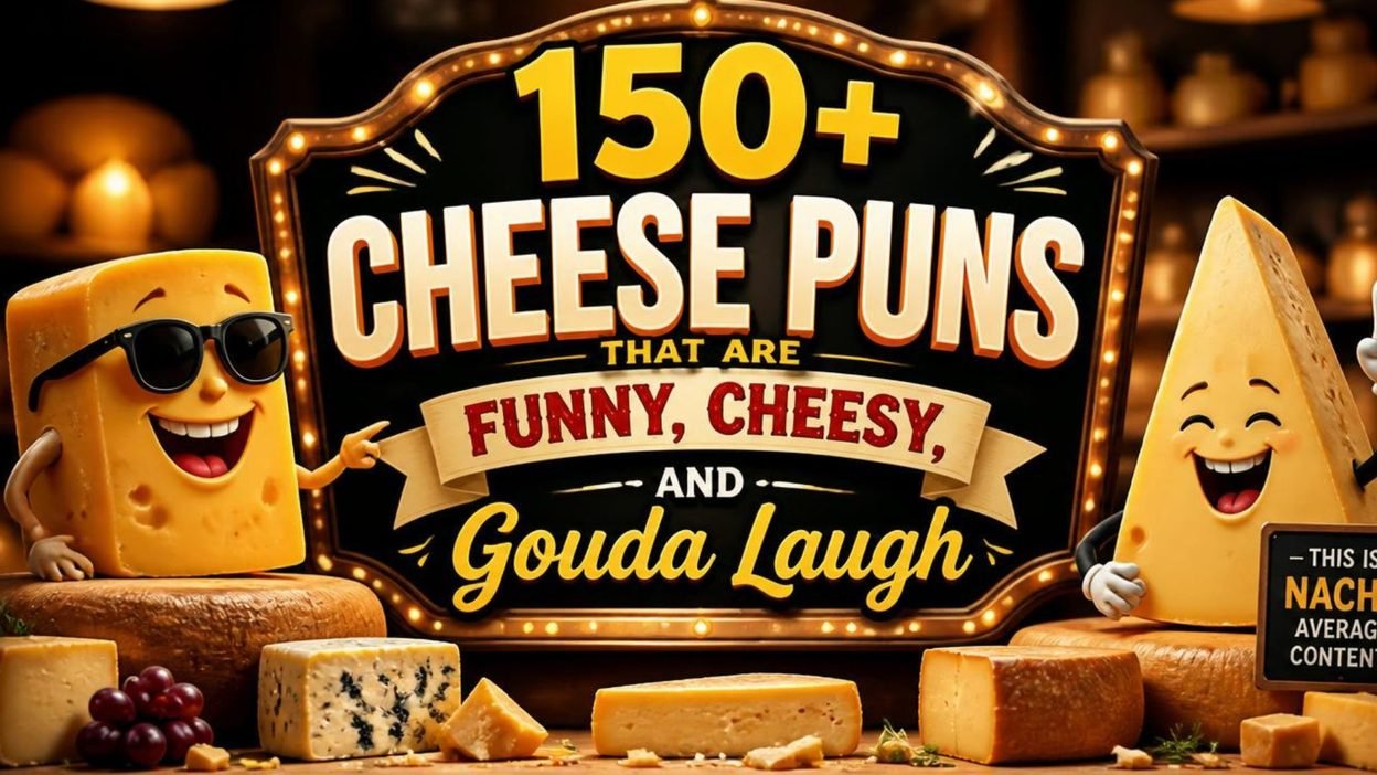 150+ funny and cheesy cheese puns for captions, birthdays, friends, and cheese lovers