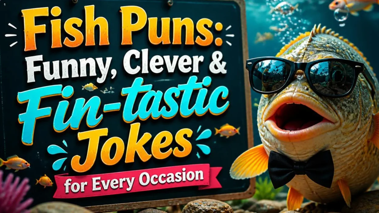 Funny fish puns with colorful fish for every occasion