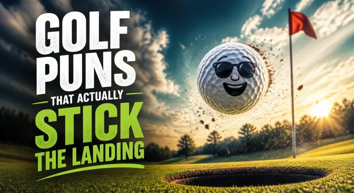 Funny golf puns and clever golf jokes that actually stick the landing