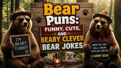Funny bear puns and cute, beary clever bear jokes
