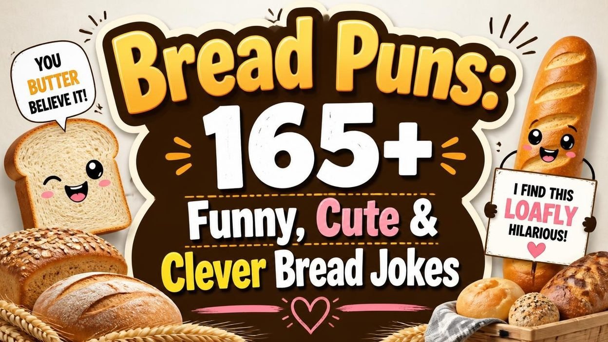 165+ funny, cute and clever bread puns and jokes