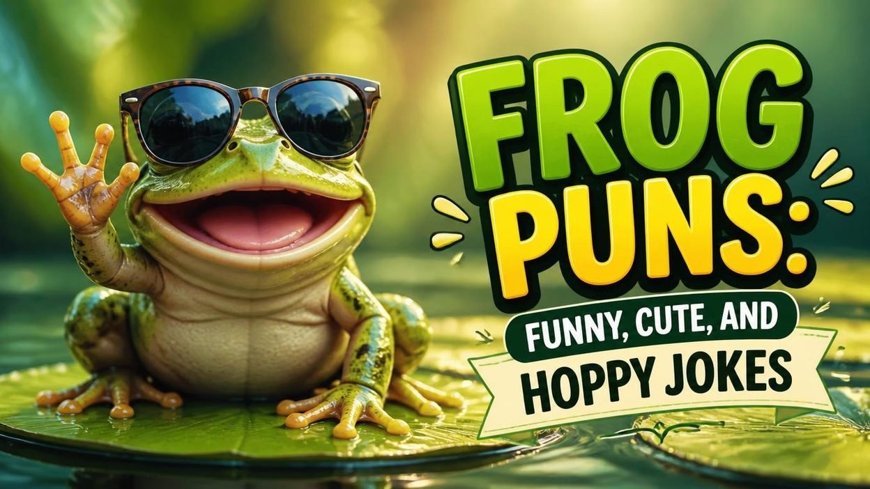 Funny frog puns and cute hoppy frog jokes